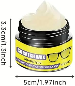 Removedor de Rayones para Lentes y Cera Pulidora, Kit de Reparación de 30g, Corrector de Rayones Finos, Aplicación Fácil para Visión Clara y - imagen 6