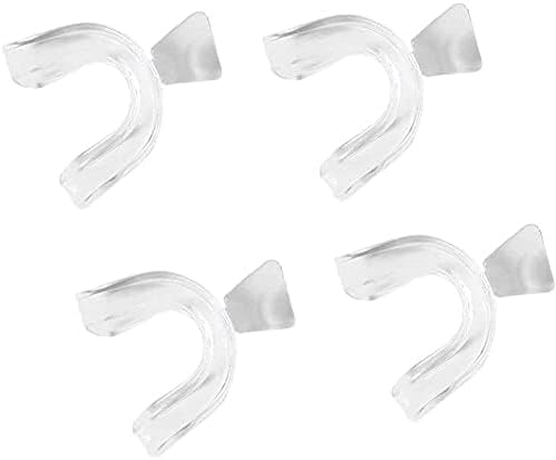 Juego de 4 Protectores Bucales Transparentes de Silicona para Moler, Trays de Blanqueamiento y Protección Dental para Bruxismo y Deportes, Cuidado - imagen 1