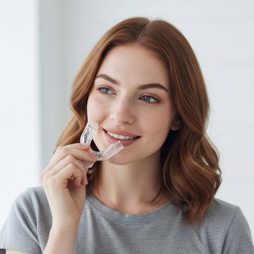 Juego de 4 Protectores Bucales Transparentes de Silicona para Moler, Trays de Blanqueamiento y Protección Dental para Bruxismo y Deportes, Cuidado - imagen 6