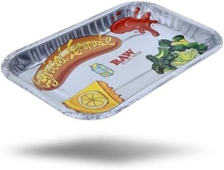 Bandeja de Rolling RAW x Lyrical Lemonade para Almuerzo – Tamaño: Pequeña L 10.8” X W 6.9” X H .08” – Diseño Divertido, Duradera y Fácil de Limpiar - imagen 1