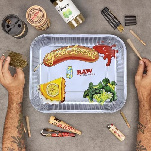 Bandeja de Rolling RAW x Lyrical Lemonade para Almuerzo – Tamaño: Pequeña L 10.8” X W 6.9” X H .08” – Diseño Divertido, Duradera y Fácil de Limpiar - imagen 4