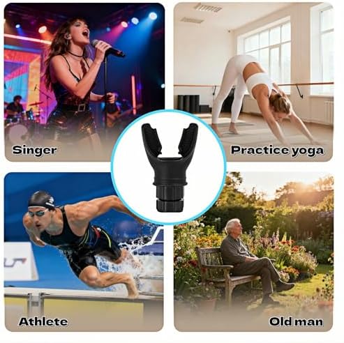 Entrenador de Respiración Portátil con Resistencia Ajustable | Dispositivo de Ejercicio de Silicón de Grado Alimenticio para Atletas y Fitness en - imagen 7