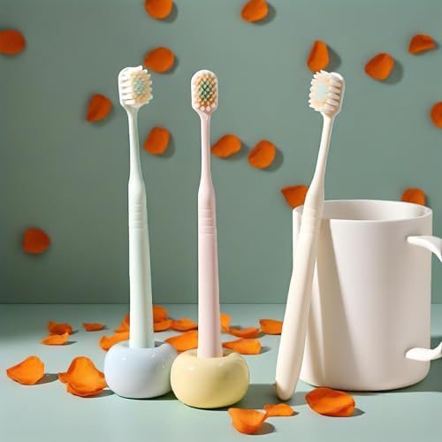 Cepillos de Dientes Ultra Suaves, Cabezal Ancho Ultra Delgado, Diseño de Filamentos Tapered de 3 Capas para Dientes Sensibles y Encías Retráctiles - imagen 6