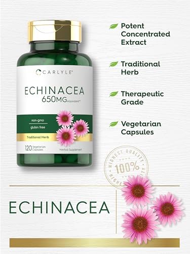 Carlyle Echinacea | 120 Cápsulas | Suplemento Vegetariano, Sin OGM y Libre de Gluten - imagen 4