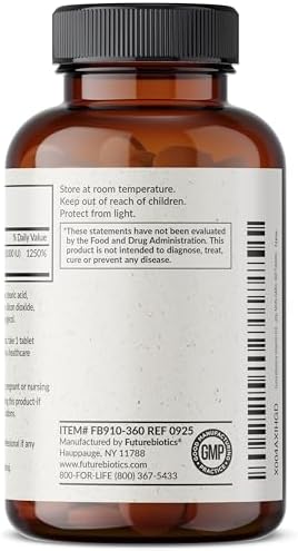 Futurebiotics Vitamina D3 10,000iu (250mcg) 360 Tabletas - Suplemento para Función Muscular y Soporte Inmunológico, No GMO - imagen 7