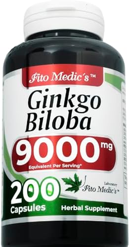 Cápsulas de Hojas de Ginkgo Biloba FITO MEDIC'S | Extracto Concentrado | 200 Cápsulas | Suplemento Herbal de Alta Absorción - imagen 2