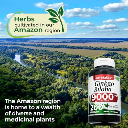 Cápsulas de Hojas de Ginkgo Biloba FITO MEDIC'S | Extracto Concentrado | 200 Cápsulas | Suplemento Herbal de Alta Absorción - imagen 6