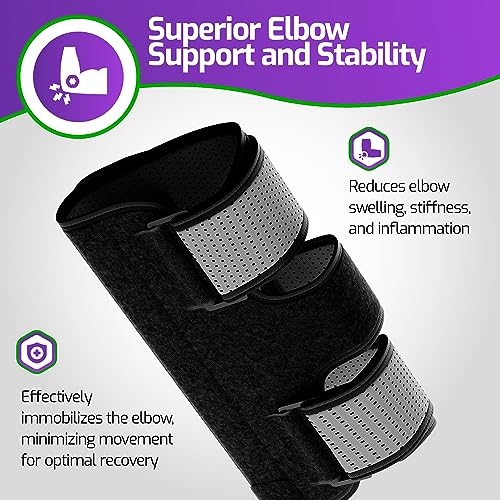 Inmovilizador Universal para Codo MARS WELLNESS - Ajustable - Soporte para Síndrome del Túnel Cubital, Codo de Tenista, Lesiones del Nervio Ulnar - - imagen 2