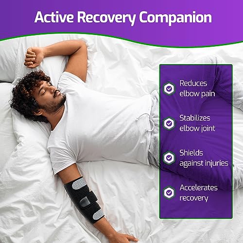 Inmovilizador Universal para Codo MARS WELLNESS - Ajustable - Soporte para Síndrome del Túnel Cubital, Codo de Tenista, Lesiones del Nervio Ulnar - - imagen 4