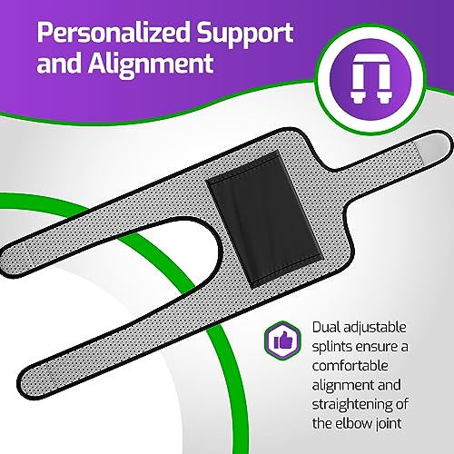 Inmovilizador Universal para Codo MARS WELLNESS - Ajustable - Soporte para Síndrome del Túnel Cubital, Codo de Tenista, Lesiones del Nervio Ulnar - - imagen 6