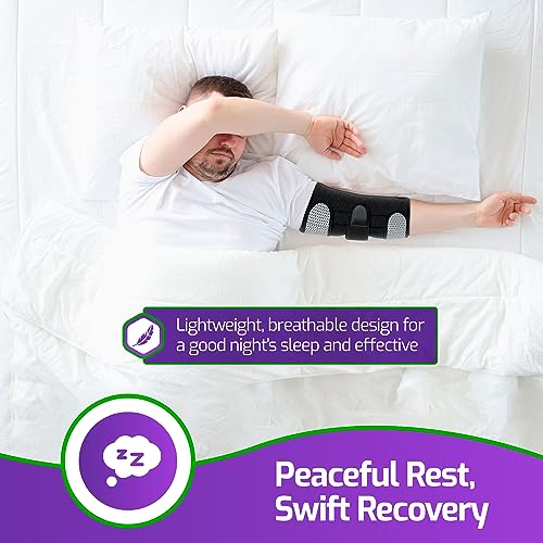 Inmovilizador Universal para Codo MARS WELLNESS - Ajustable - Soporte para Síndrome del Túnel Cubital, Codo de Tenista, Lesiones del Nervio Ulnar - - imagen 7