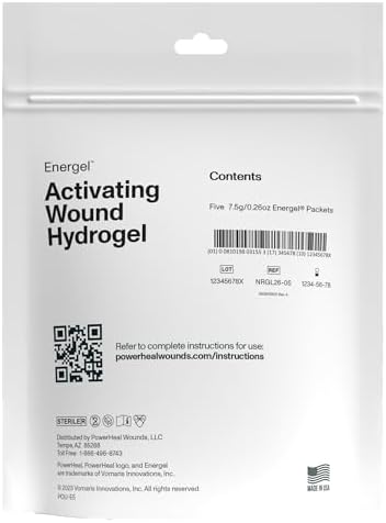 PowerHeal Energel Hydrogel – Gel para Heridas que Mantiene la Humedad en Cortaduras, Abrasiones, Ampollas, Quemaduras y Más – Paquete de 5, 7.5 g - imagen 5