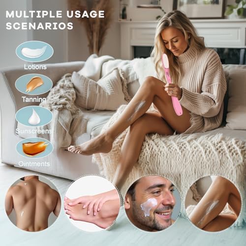 Aplicador de loción para espalda SFFTCYY&ZGTJ, rascador de espalda, mitón bronceador, regalo para adultos mayores, lavador de espalda, portátil y - imagen 2