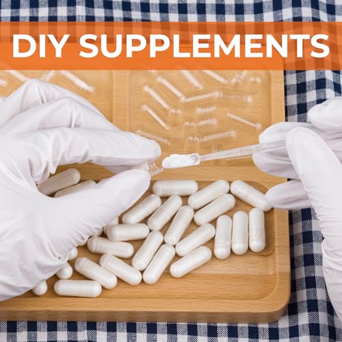 Cápsulas de Gelatina Vacías Tamaño 5 - (100 Piezas) Cápsulas Muy Pequeñas para Rellenar DIY - Cápsulas de Gel con 2 Cucharas para Rellenar - imagen 7