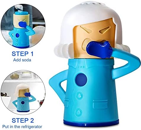 Limpiador de Microondas Abnaok 2PCS Angry Mama con Limpiador de Refrigerador Chilly Mama, Limpieza Rápida en Minutos, Manual en Inglés - imagen 7
