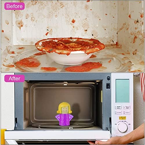 Limpiador de Microondas Abnaok 2PCS Angry Mama con Limpiador de Refrigerador Chilly Mama, Limpieza Rápida en Minutos, Manual en Inglés - imagen 8