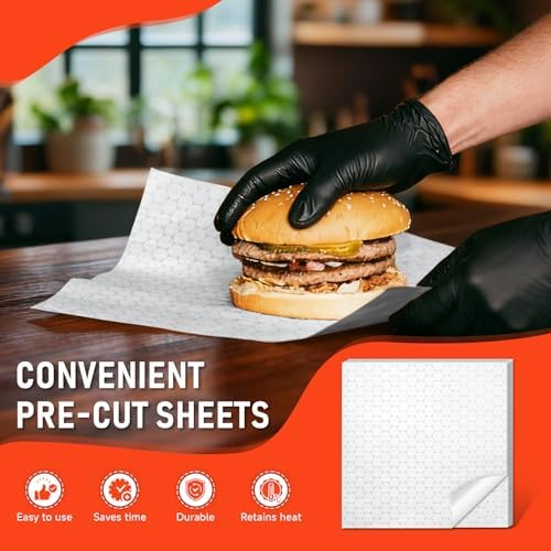 80 Piezas de Papel de Aluminio Aislante para Envolver Sandwiches, 12x12, Ideal para Hamburguesas, Hot Dogs y Burritos - imagen 5