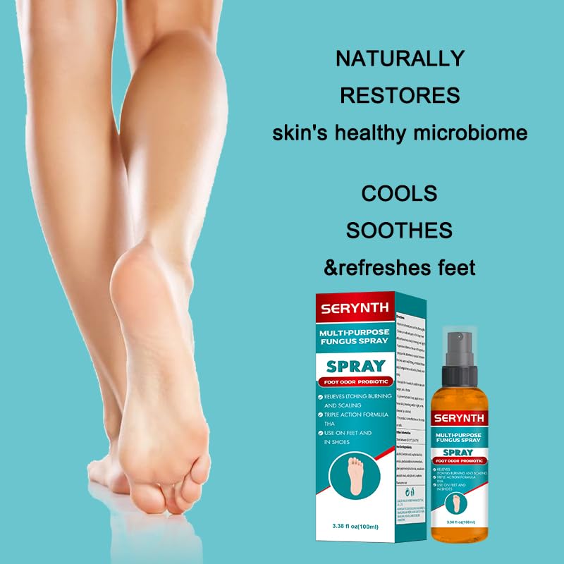 Spray Antifúngico Tolnaftato 1% para Pie de Atleta, Desodorante para Pies y Zapatos - Alivio Rápido de Picazón, Quemazón y Mal Olor - 3.4 FL OZ - imagen 8