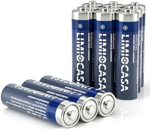 Baterías Alcalinas LIMIOCASA AAA 12 Piezas, Larga Duración, Fugas-Proof, 10 Años de Vida Útil, Perfectas para Controladores, Juguetes y Más - imagen 1