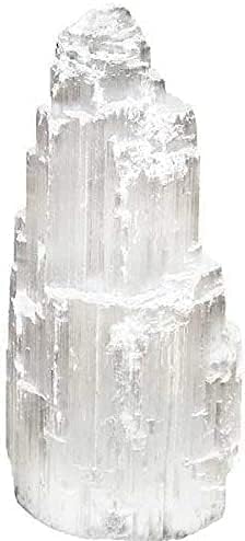 Torre de Selenita Pachamama Essentials de 4 - Cristal Sanador para Reiki, Meditación y Protección Energética - imagen 5