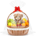 GOMANCHE Paquete de 10 Bolsas de Celofán Grandes para Cestas, 24 x 30 Pulgadas, Envoltura de Cesta de Pascua con 10 Lazos, Regalos para Fiestas de - imagen 1