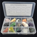 Kit de Colección de Rocas y Minerales para Adultos y Niños - 15 Piezas de Piedras Naturales para Pulido y Cristales Crudos para Wicca y Reiki - imagen 1