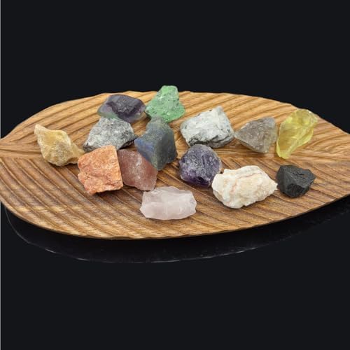 Kit de Colección de Rocas y Minerales para Adultos y Niños - 15 Piezas de Piedras Naturales para Pulido y Cristales Crudos para Wicca y Reiki - imagen 6