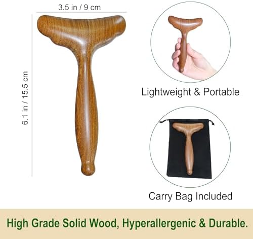 Masajeador de Drenaje Linfático de Madera, Herramientas de Masaje, Paddle Gua Sha para Cuerpo. Herramienta de Drenaje Linfático para Maderoterapia - imagen 2