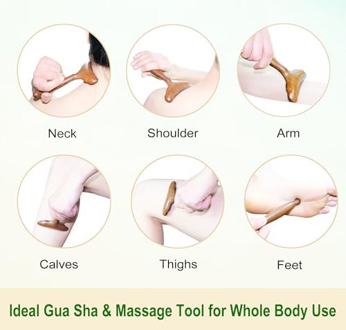 Masajeador de Drenaje Linfático de Madera, Herramientas de Masaje, Paddle Gua Sha para Cuerpo. Herramienta de Drenaje Linfático para Maderoterapia - imagen 4
