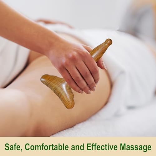 Masajeador de Drenaje Linfático de Madera, Herramientas de Masaje, Paddle Gua Sha para Cuerpo. Herramienta de Drenaje Linfático para Maderoterapia - imagen 7