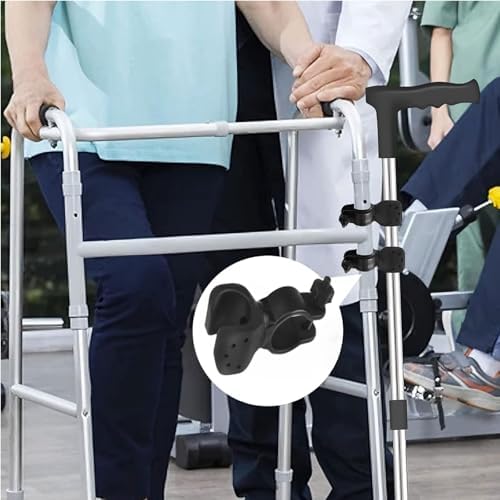 Soporte para Bastón 2 Piezas, Soporte Universal para Andadera y Sillas de Ruedas, Accesorios Duraderos para Ancianos y Scooters Eléctricos - imagen 4