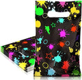 Paquete de 100 Bolsas de Fiesta Neón Spakon - Suministros Brillantes en la Oscuridad, Coloridas Bolsas de Dulces para Decoración de Cumpleaños Neón - imagen 1