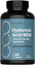 NeoCell Ácido Hialurónico con MSM 1000mg | 120 Cápsulas | Suplemento Avanzado con Ingredientes Estudiados Clínicamente - imagen 1