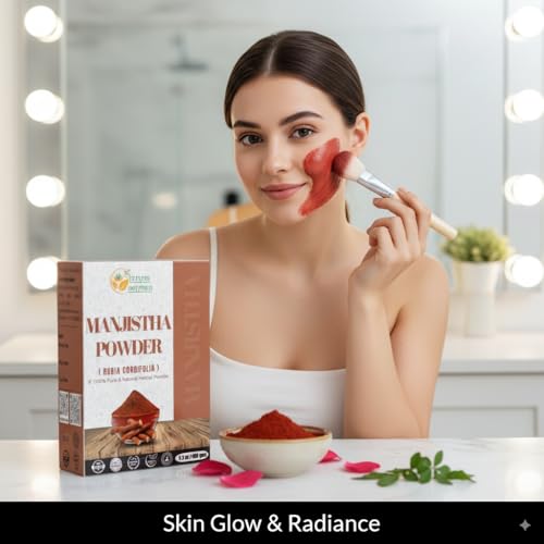 Polvo de Raíz de Manjistha 100% Puro y Natural de Herbs Botanica - Rubia Cordifolia para Uso Herbal, Cuidado de la Piel y Belleza DIY, 5.3 oz, - imagen 5