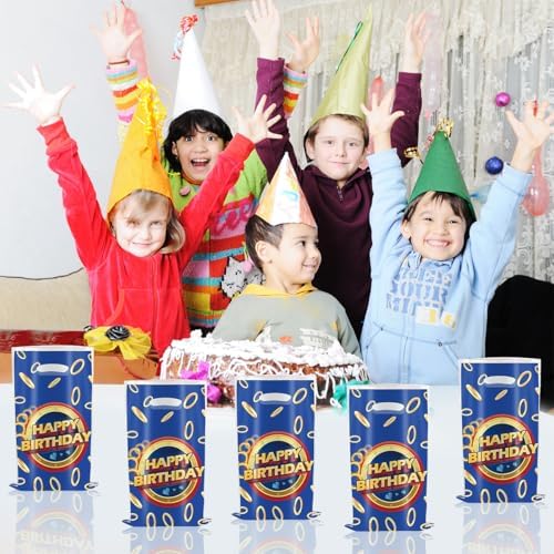 Bolsas de Regalo de Erizo Azules SHONHONG - 30 Piezas para Decoración de Fiesta de Cumpleaños Temática de Erizo - imagen 4