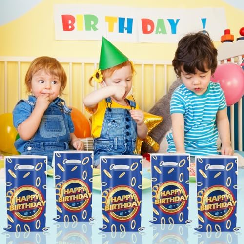Bolsas de Regalo de Erizo Azules SHONHONG - 30 Piezas para Decoración de Fiesta de Cumpleaños Temática de Erizo - imagen 5