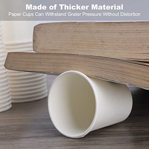 Tazas de Baño Kuerqi, Paquete de 100 Tazas de Papel de 3 Oz, Tazas Desechables para Enjuague Bucal, Prácticas y Resistentes para Casa, Escuela o Viaje - imagen 3