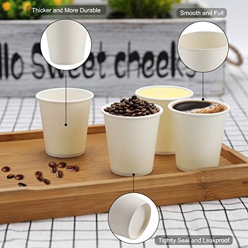 Tazas de Baño Kuerqi, Paquete de 100 Tazas de Papel de 3 Oz, Tazas Desechables para Enjuague Bucal, Prácticas y Resistentes para Casa, Escuela o Viaje - imagen 5