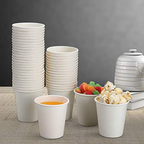 Tazas de Baño Kuerqi, Paquete de 100 Tazas de Papel de 3 Oz, Tazas Desechables para Enjuague Bucal, Prácticas y Resistentes para Casa, Escuela o Viaje - imagen 6