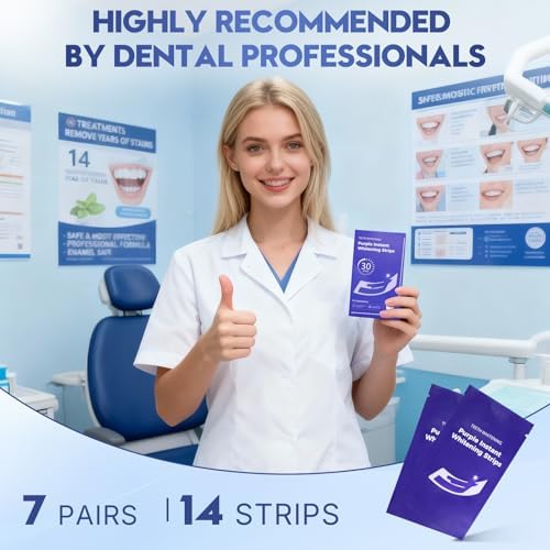 Tiras Blanqueadoras para Dientes Sensibles, Seguras para el Esmalte - Kit Profesional para Eliminar Manchas de Café, Vino y Tabaco (14 Tiras, Menta) - imagen 5