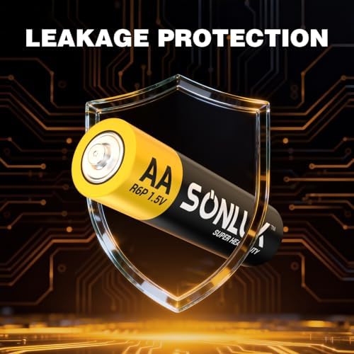 Baterías AA SONLUK 20 Piezas - 1.5V Súper Pesadas de Carbono Zinc, Libres de Mercurio/Cadmio/Pb, Perfectas para Control Remoto, Relojes LED, Juguetes - imagen 4