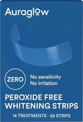 Tiras Blanqueadoras Auraglow para Dientes Sensibles – Sin Peróxido, Sin Sensibilidad, Fórmula con Pap, 10 Tonos Más Blancos en 7 Días, Remueve - imagen 1