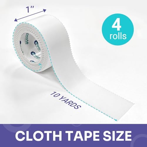 Cinta Quirúrgica Conkote de Tela 1 x 10 Yardas, Cinta Médica Hipoalergénica, Paquete de 4 Rollos - imagen 6