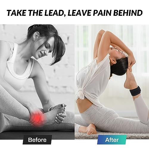 Faja Magnética para Tendinitis de Aquiles - Paquete de 2, Ajustable 5-12 para Hombres y Mujeres, Soporte para Tobillo Ideal para Correr, Ciclismo y - imagen 5