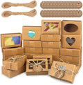 Cajas de Kraft MUMULULU para Jabones Caseros con Ventana - 25 Piezas, Perfectas para Jabones, Dulces y Galletas - imagen 1