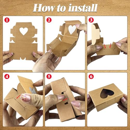Cajas de Kraft MUMULULU para Jabones Caseros con Ventana - 25 Piezas, Perfectas para Jabones, Dulces y Galletas - imagen 3
