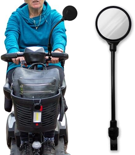 Espejo Ajustable para Scooter de Movilidad - Regalo para Silla de Ruedas y Scooter Eléctrico, Ideal para Personas Mayores - imagen 1