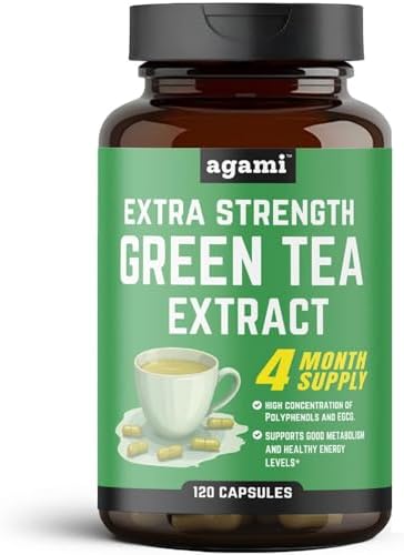 Cápsulas de Té Verde Agami | Suministro para 4 Meses | Apoyo a la Energía y Metabolismo | Extracto 20:1 - 120 Cápsulas - imagen 1