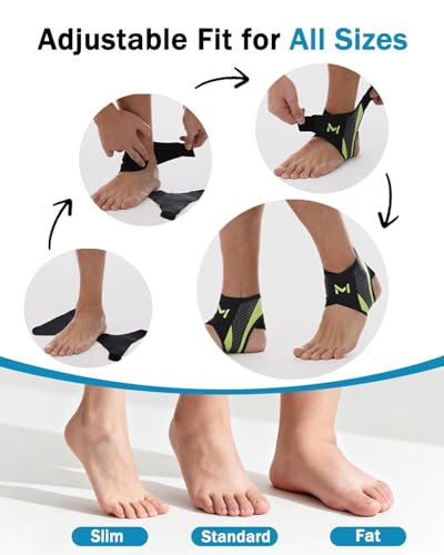 Férula para Tobillo Ajustable para Hombres y Mujeres, Soporte de Compresión para Fasciitis Plantar, Estabilizador de Tobillo para Baloncesto - imagen 2