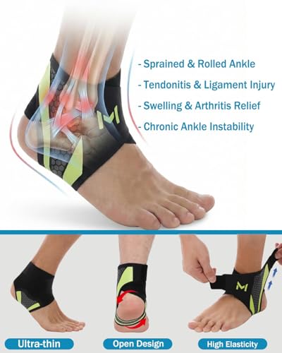 Férula para Tobillo Ajustable para Hombres y Mujeres, Soporte de Compresión para Fasciitis Plantar, Estabilizador de Tobillo para Baloncesto - imagen 4